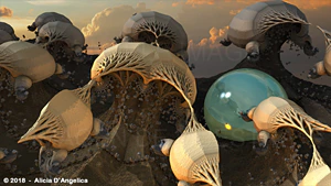 3D FracWorld # 62 | Alien Plants Seeds Series