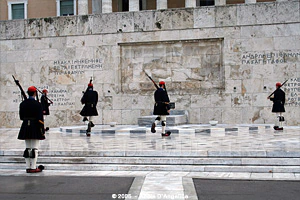 A WAR MEMORIAL - Change of guard - Parliament - Athens